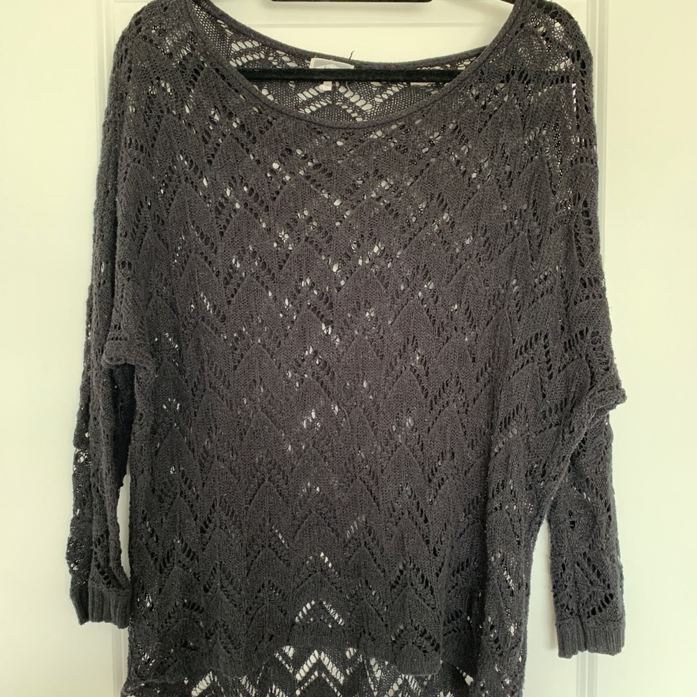 black sweater